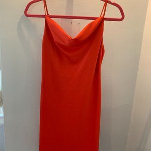 Urban Outfitters Red Cowl Neck Slip Dress - NWT